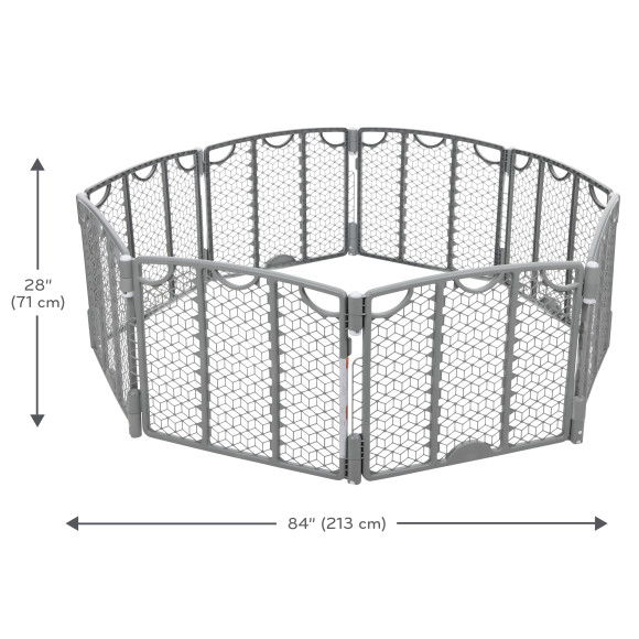 Versatile Play Space Adjustable Play Area, 8-Panel Specifications
