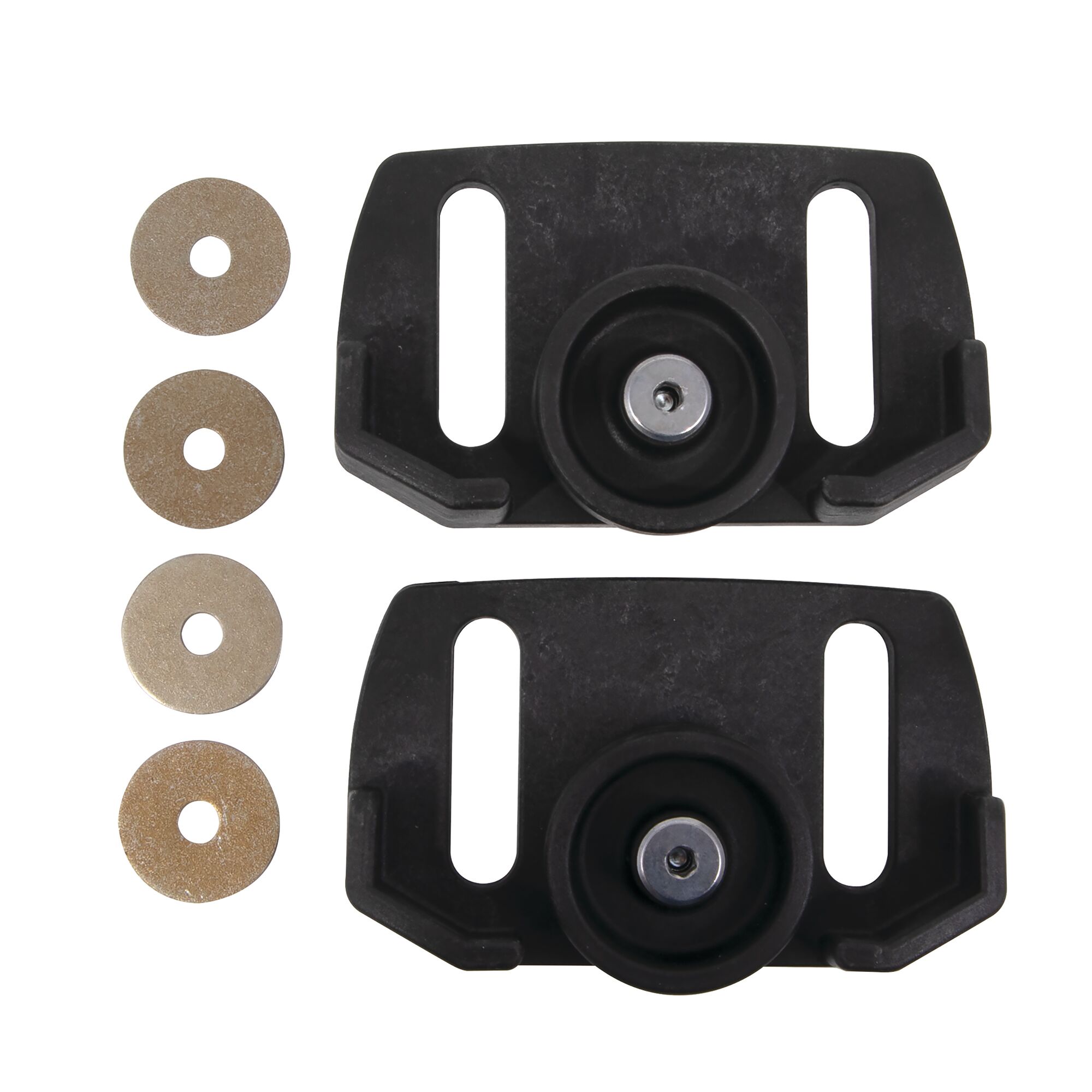Non abrasive rolling skid shoes 1 pair.