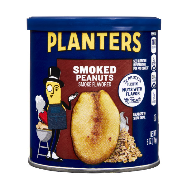 PLANTERS(r) Smoked Peanuts 8/6oz . C1CB - Front Center Inner Pack (Hi Res)