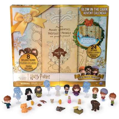 Wizarding World Harry Potter, Micro Magical Moments Glow in the Dark Advent Calendar 2024, 24 Surprise Toys, Christmas Countdown Calendar for Ages 6+