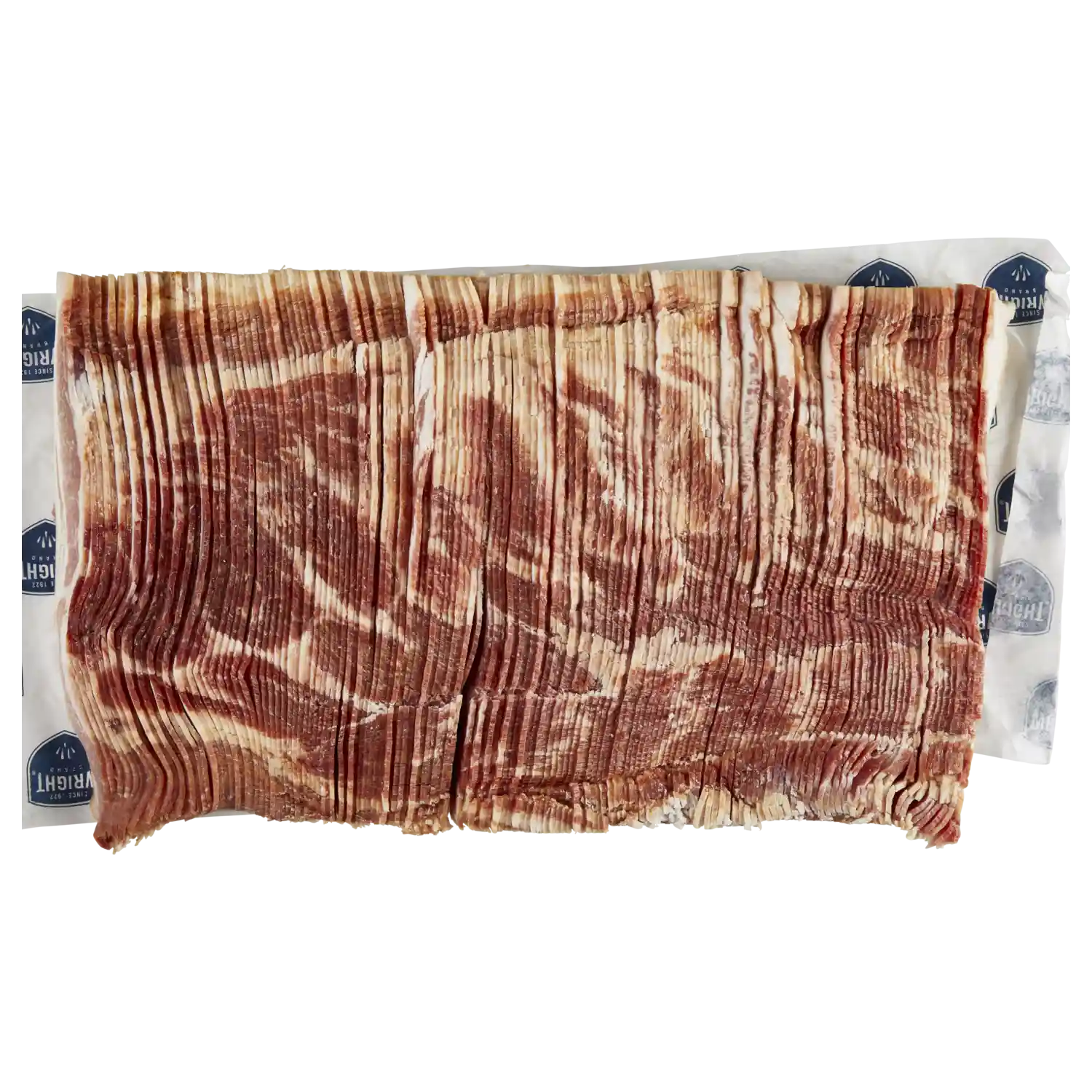 Wright® Brand Naturally Hickory Smoked Extra Thick Sliced Bacon, Bulk, 15 Lbs, 8-10 Slices per Pound, Frozen_image_3