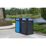 RUB3975BK, Rubbermaid Commercial,  Landmark Series Classic Container,  Dome Top with Rigid Liner, 50 gal, Plastic, Black