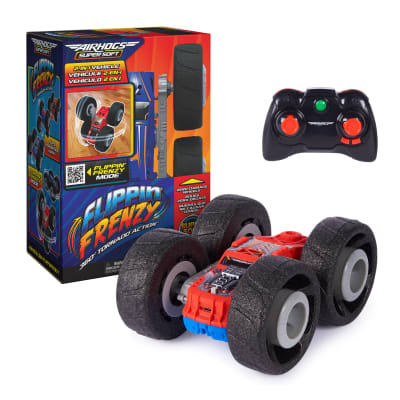 Air Hogs Super Soft, Flippin’ Frenzy, 360 Spinning Action, 2-in-1 Stunt Vehicle Remote Control Car, Kids Toys for Kids 4 and up