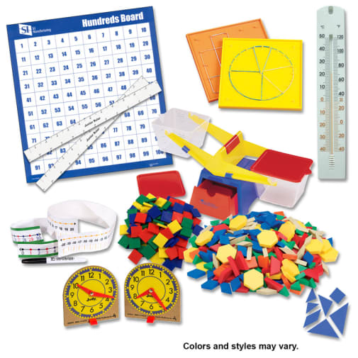Saxon Math Manipulative Kit 2 (Plastic Pattern Block Upgrade, NO Optional Items)