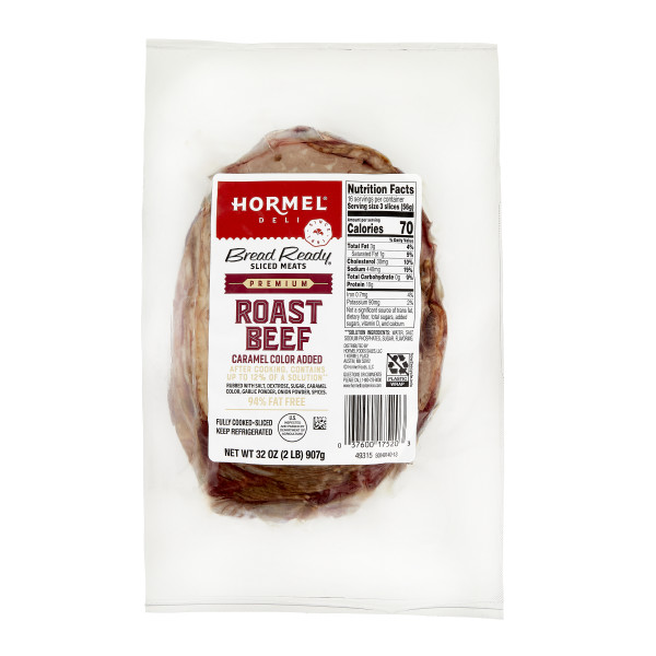 BREAD READY(r) Roast Beef, Premium, Sliced, 6/2 lb . C1CB - Front Center Inner Pack (Hi Res)