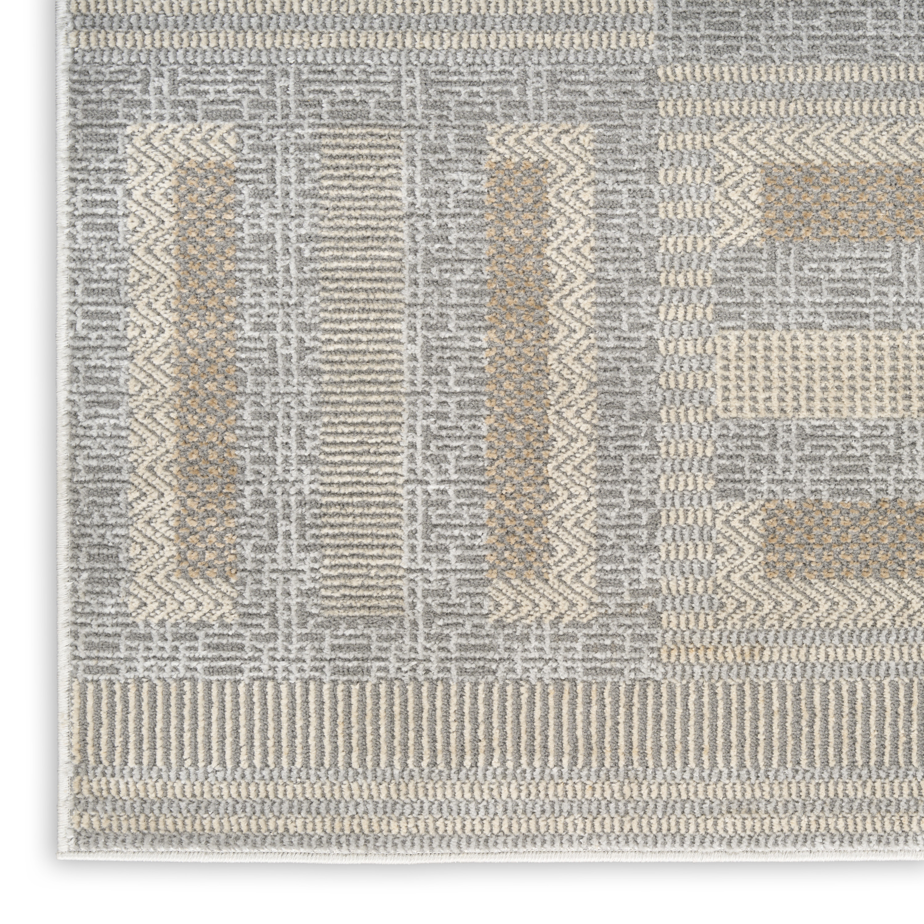 Nourison Nordic 8' x 10' Grey Multicolor Modern Indoor Rug