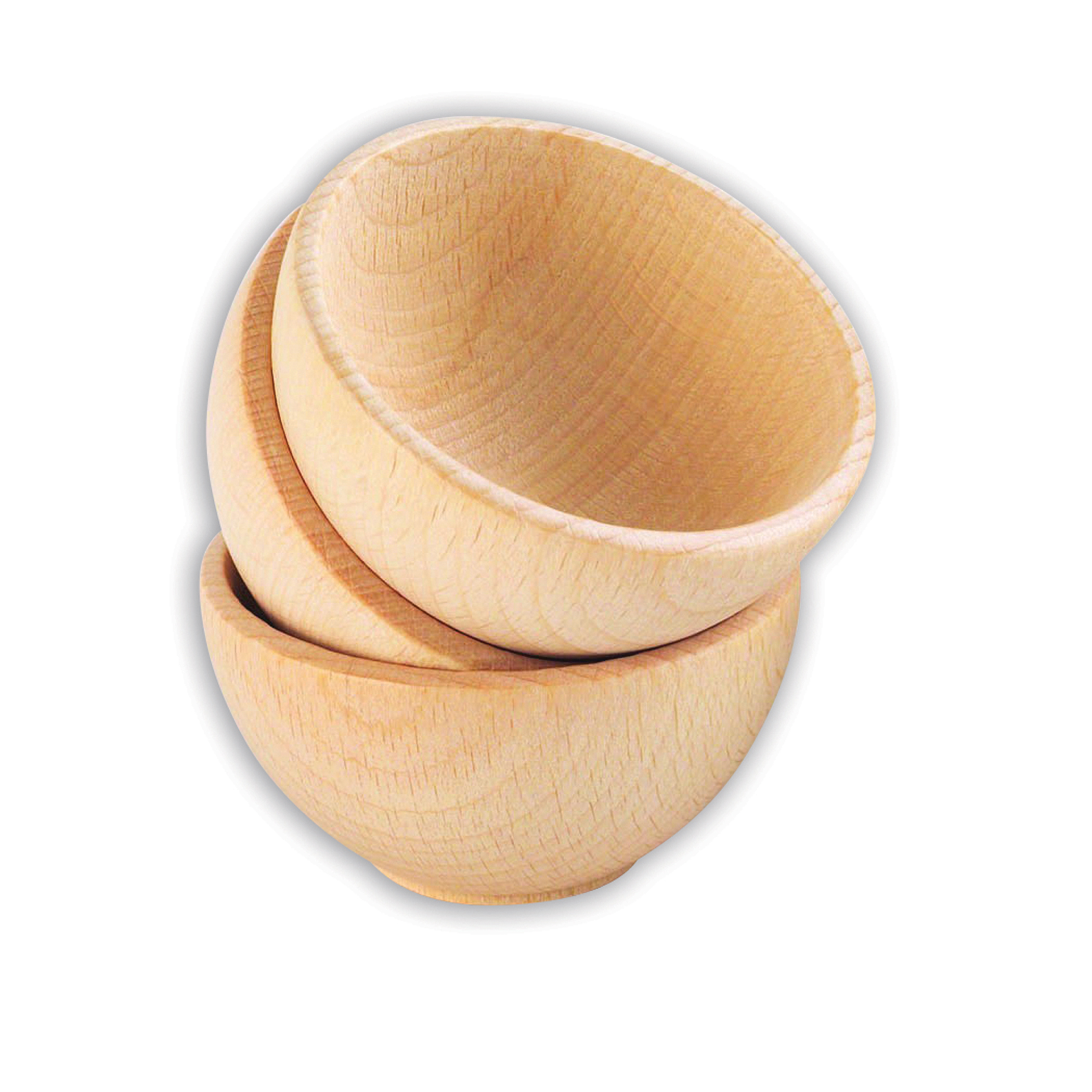 TickiT Wooden Bowls - Set of 3