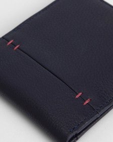 Lossie Leather Bifold Wallet Classic Navy