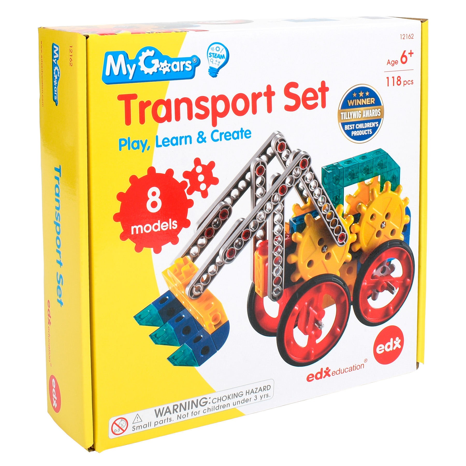 edxeducation My Gears - Transport Set - 118-Piece Model Set image number null