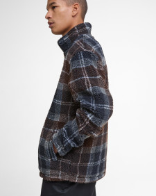 Pile sherpa con motivo tartan 