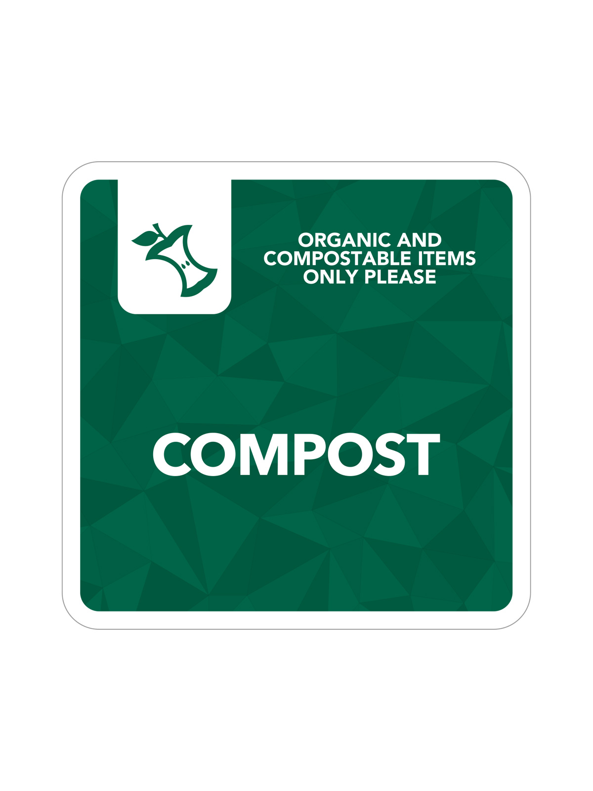 MOSAIC – Label – Compost – Green