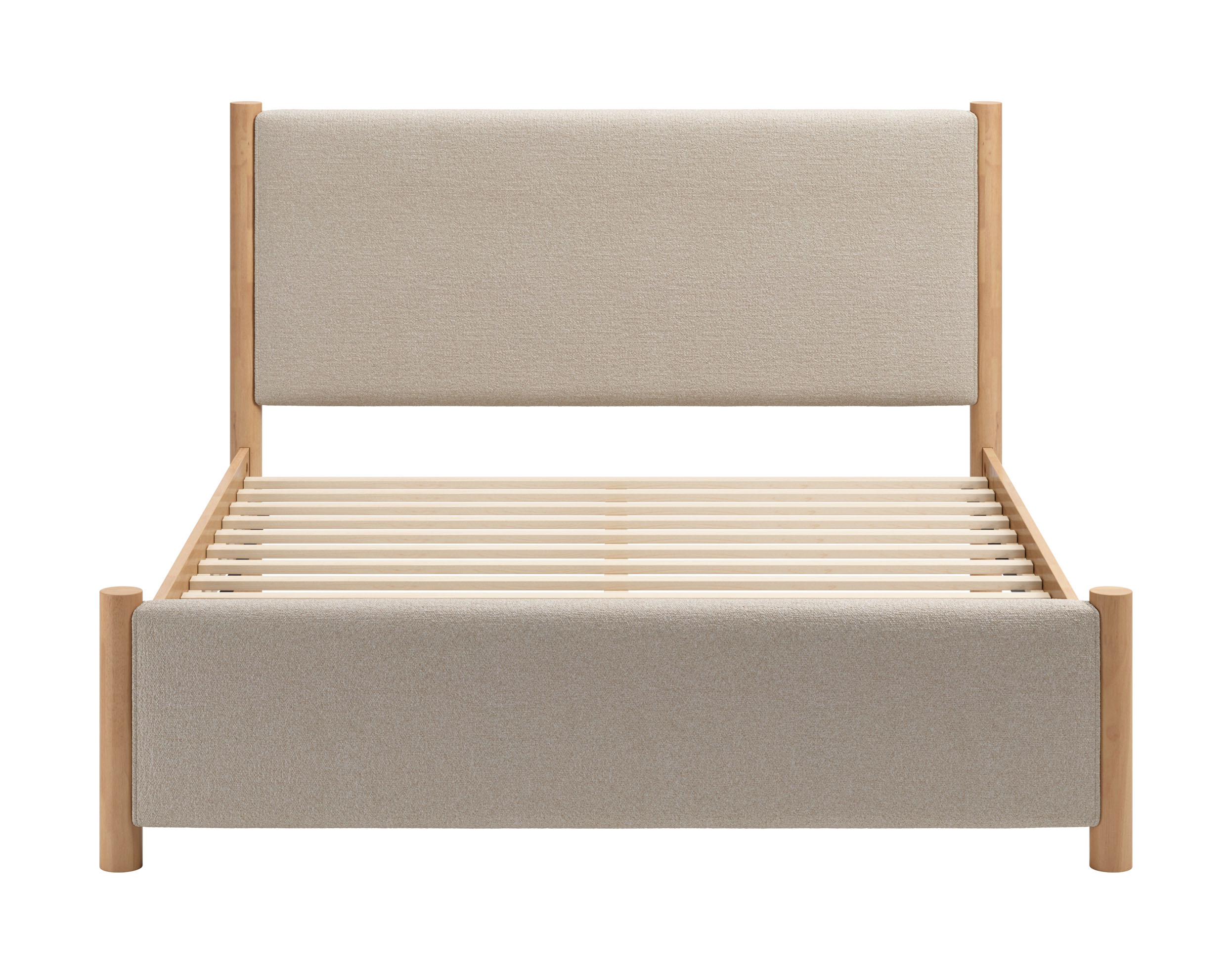 Hadi Queen Bed Beige & Natural product image