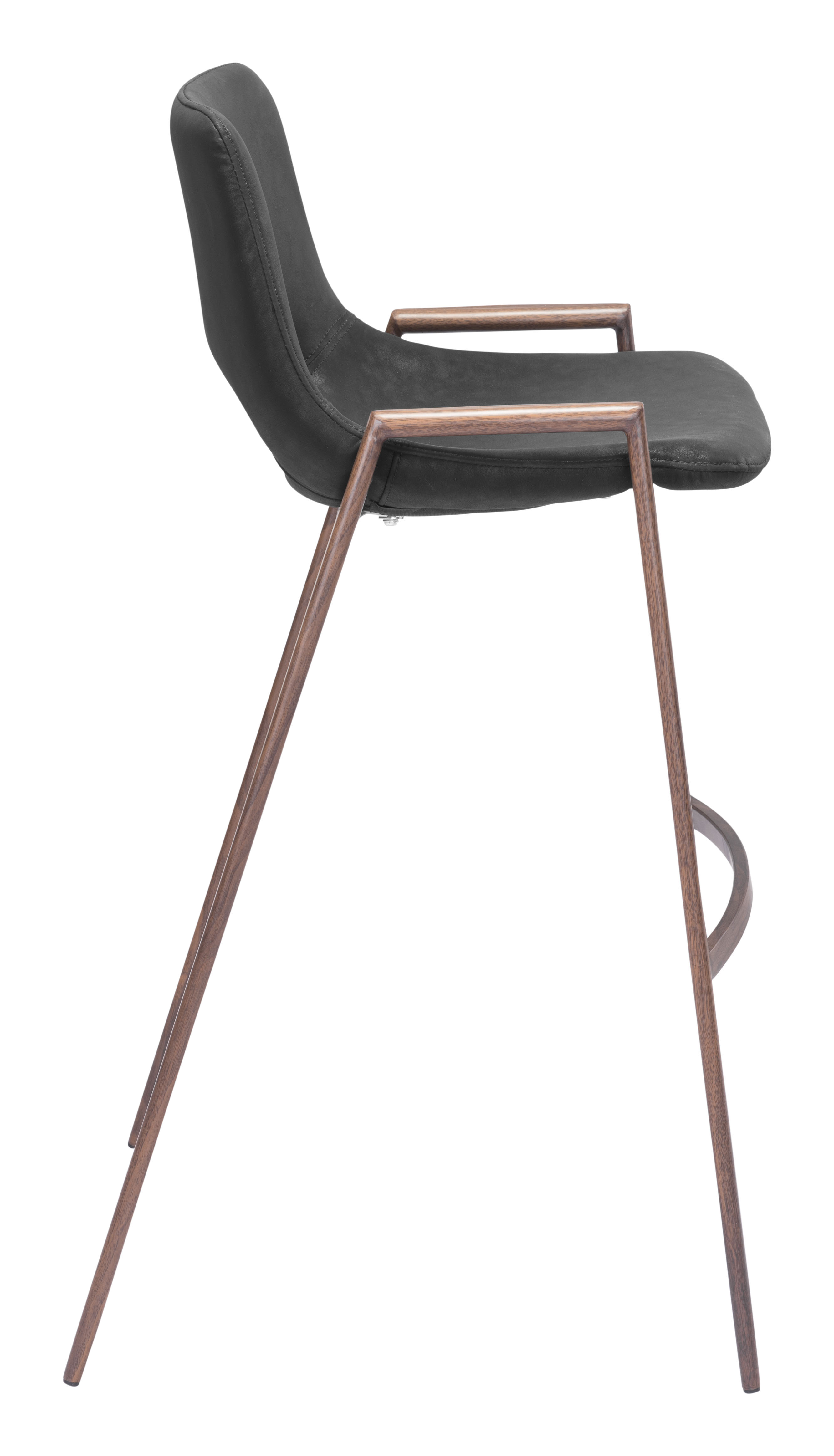 Desi Barstool (Set of 2) Black & Walnut product image