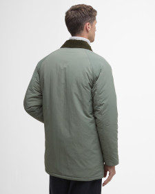 Winter Wadded Showerproof Mac Green Slate
