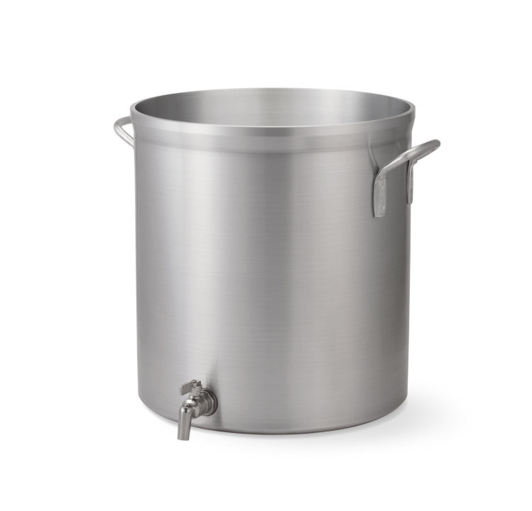 32-quart Wear-Ever® Classic Select™ heavy-duty aluminum stockpot with faucet