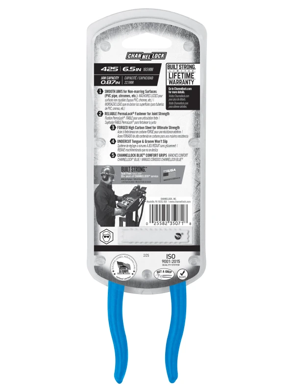 425 6.5-inch Smooth Jaw Tongue & Groove Pliers