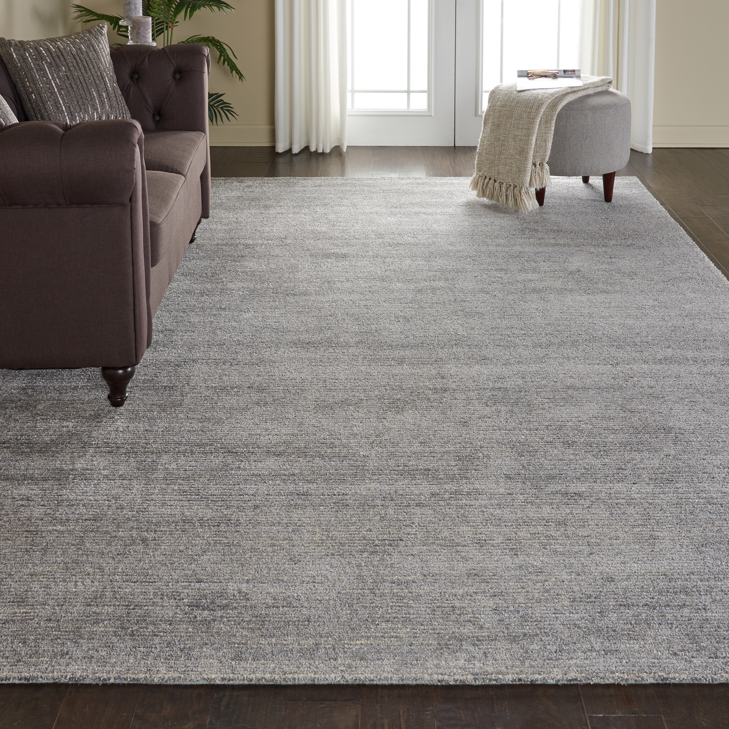 Nourison Weston 9'6" x 13' Silver Birch Modern Indoor Rug