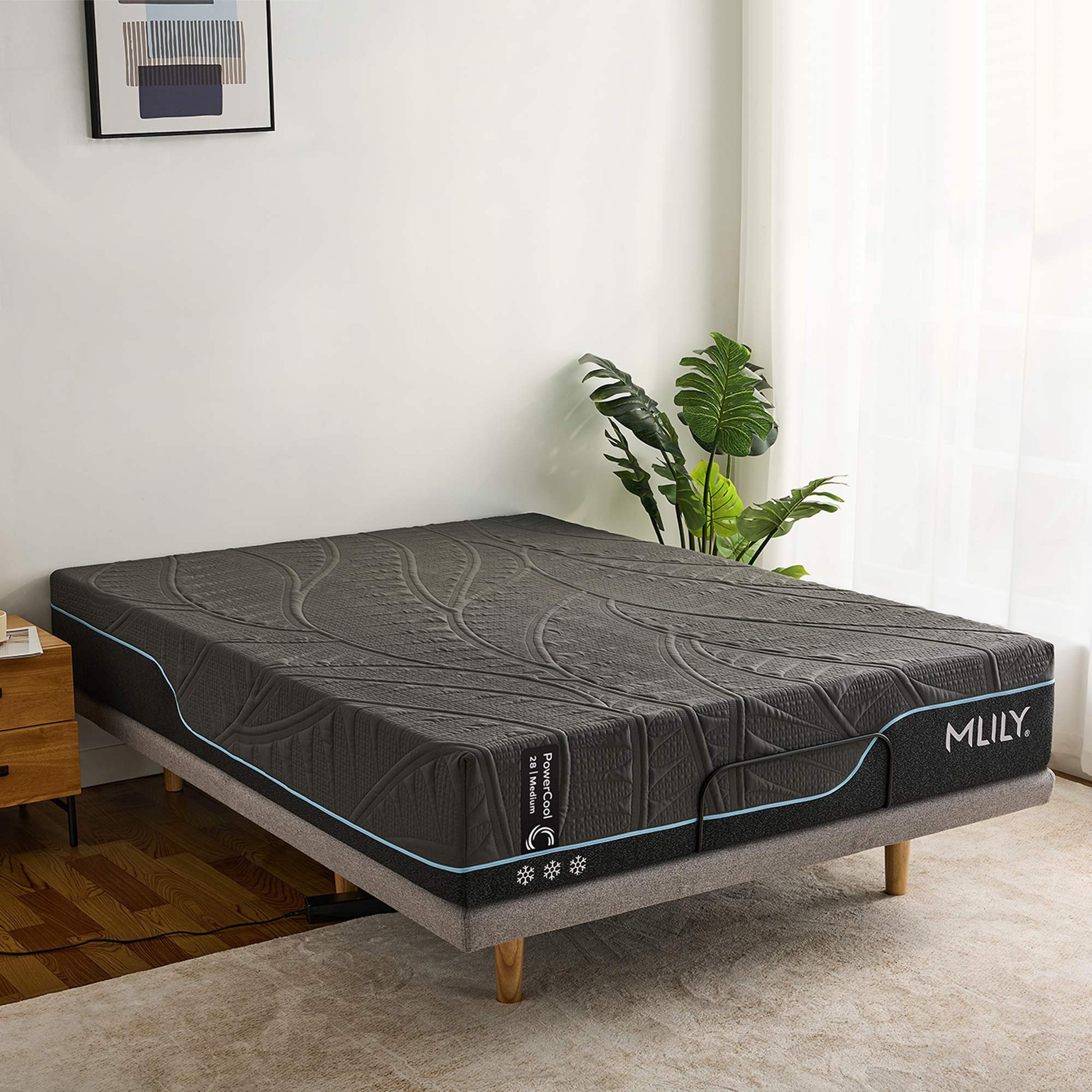 Lifestyle image of the  Mlily Powercool 28 Mattress, Medium from Forty Winks