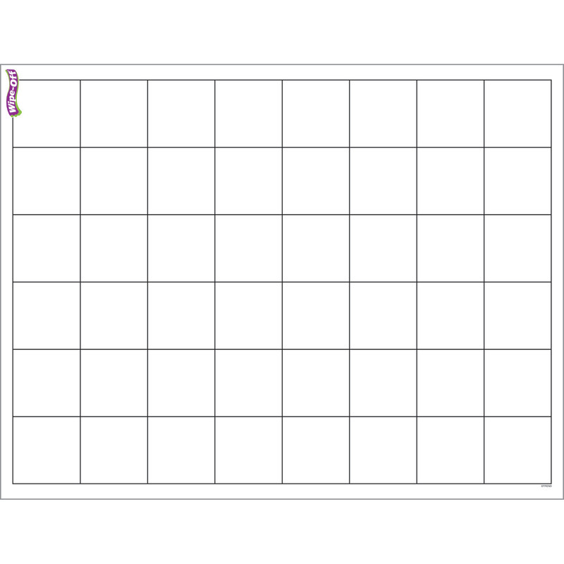 Graphing Grid (Large Squares) Wipe-Off® Chart, 17" x 22"