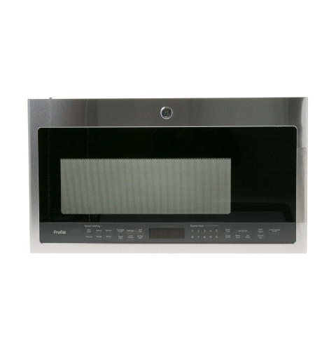 MICROWAVE DOOR - BLACK & STAINLESS STEEL