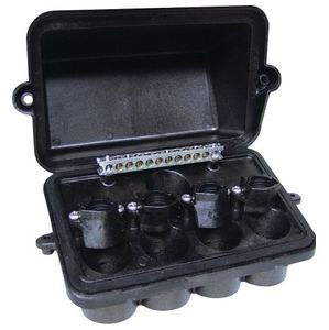 Pool/Spa Light Junction Box, Hub Size 1/2 Inch, 1 Inch, Height 5 Inch, Width 7.5 Inch, Depth 4.75 Inch, Material Polymeric