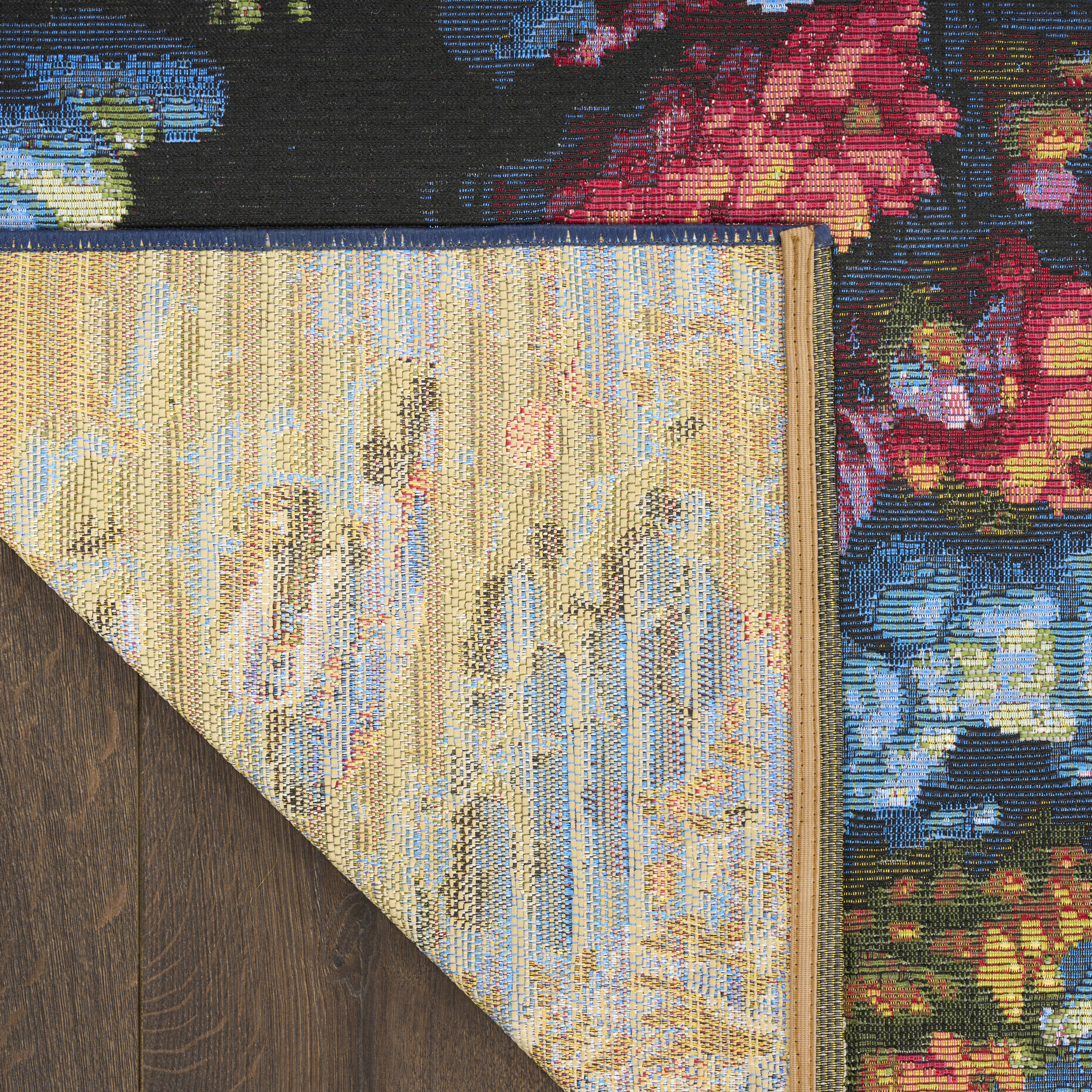 Nourison Color Splash 5'3" x 7'3" Multicolor Coastal, Nautical & Beach Rug