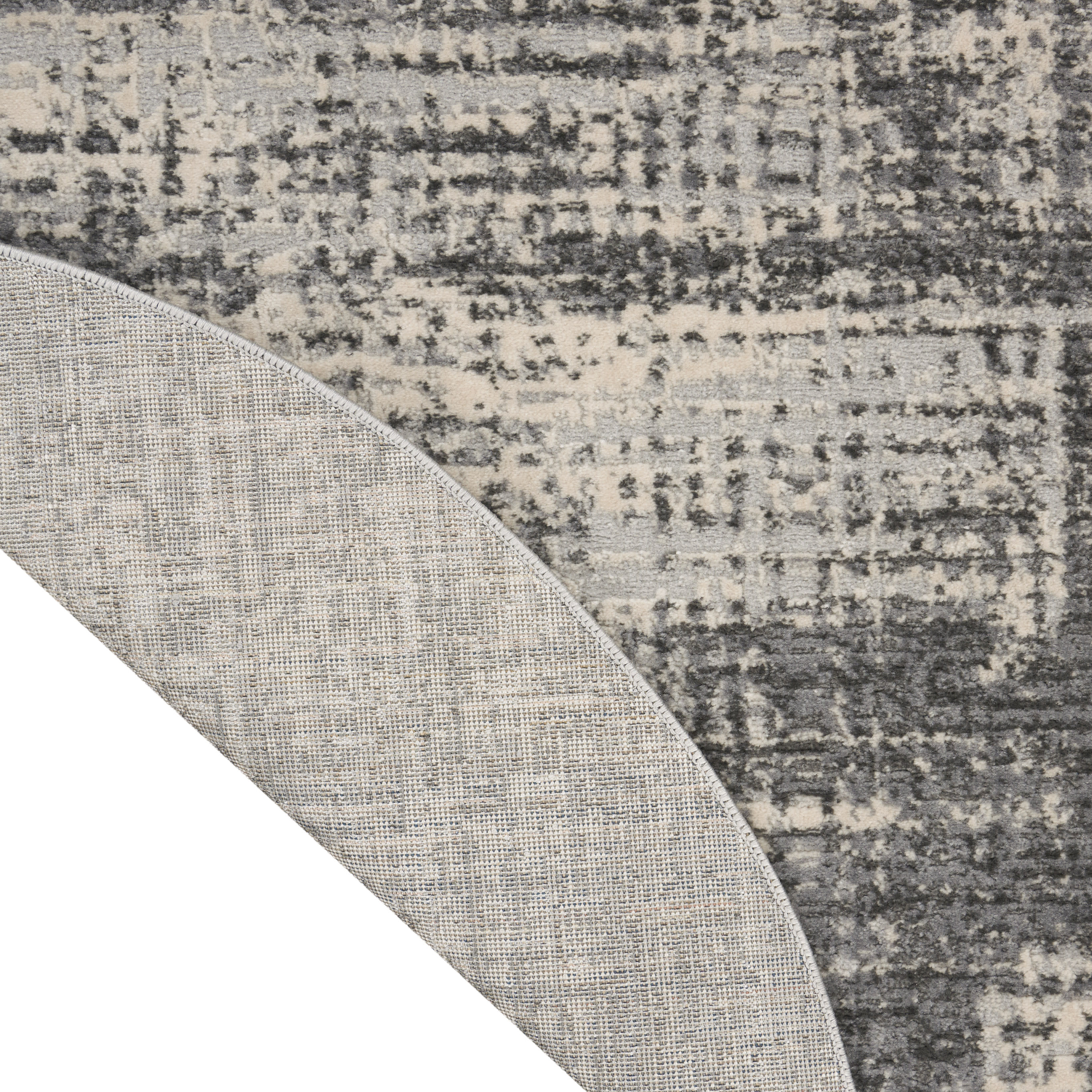 Calvin Klein CK950 Rush 8' x Round Grey Beige Modern Indoor Rug