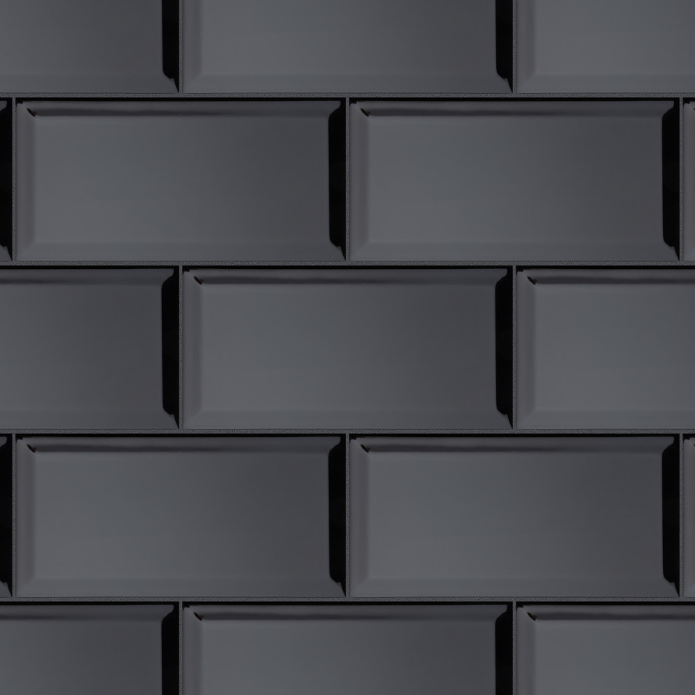 Sample – Santorini Biselado Nero Ceramic Wall Tile