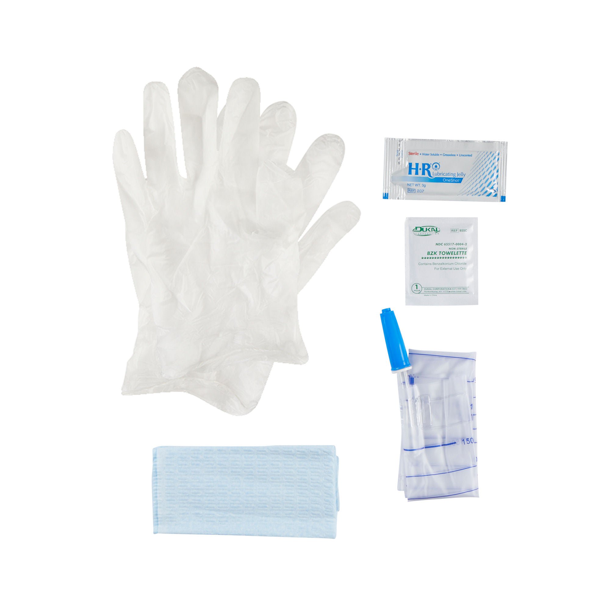 Cure Medical® Catheter Insertion Kit With Collection Bag