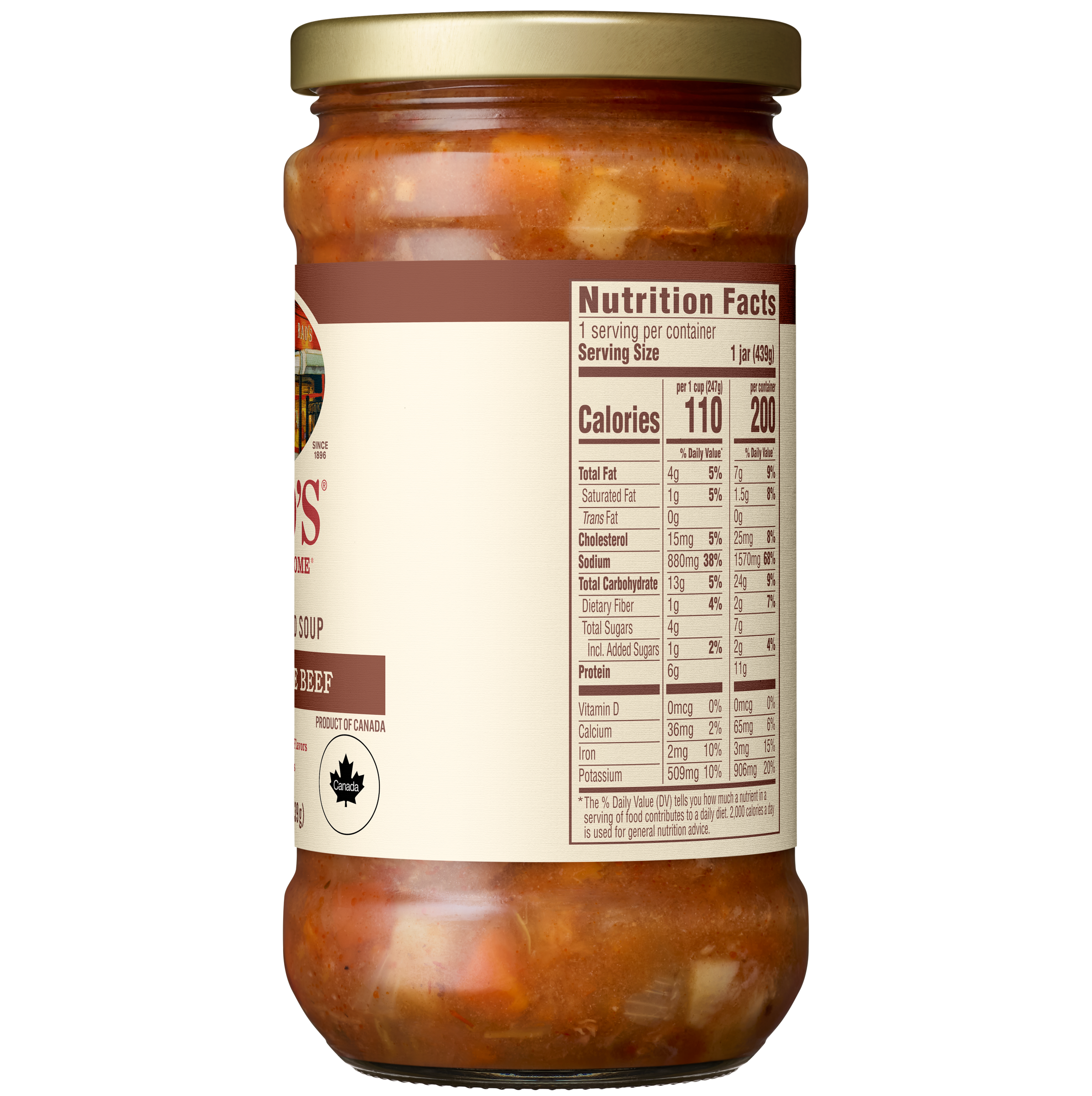 Tuscan Style Beef Stew Soup, 15.5 oz - Right Image
