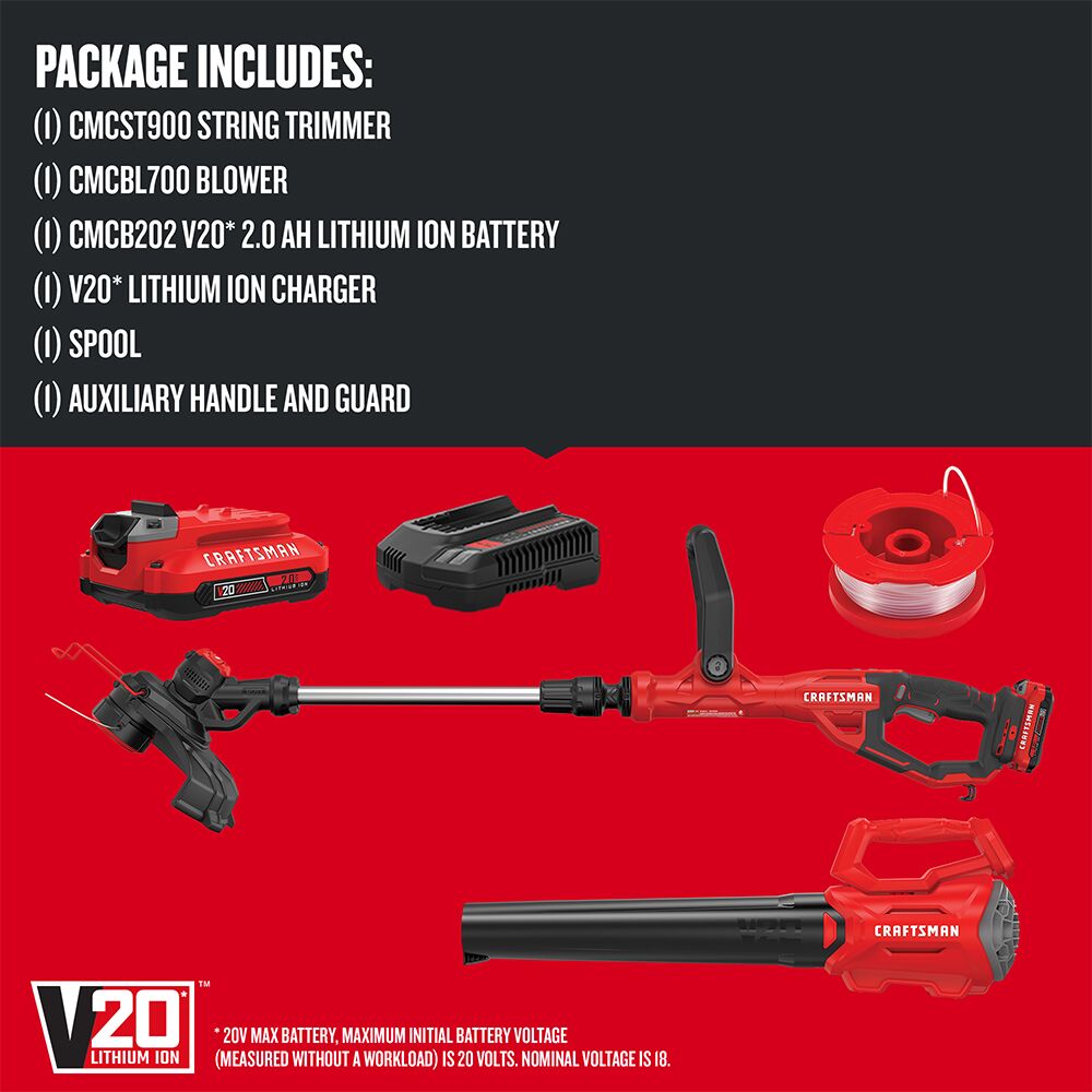 Graphic of CRAFTSMAN Combo Kits: Outdoor highlighting product features