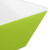 Medium square melamine cubic display bowl in green