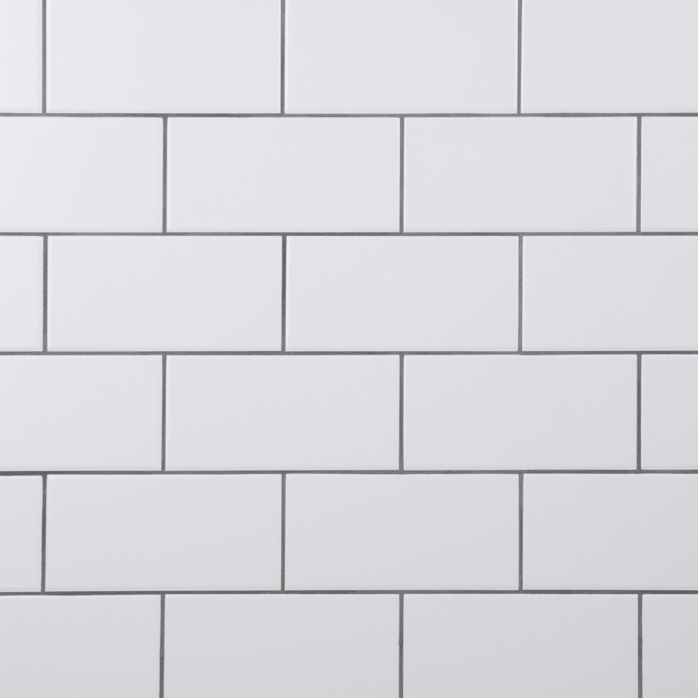 Crown Heights Matte White 3 in. x 6 in. Ceramic Wall Tile