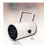 Amplified Track Style Speakers, 5-Watt, White