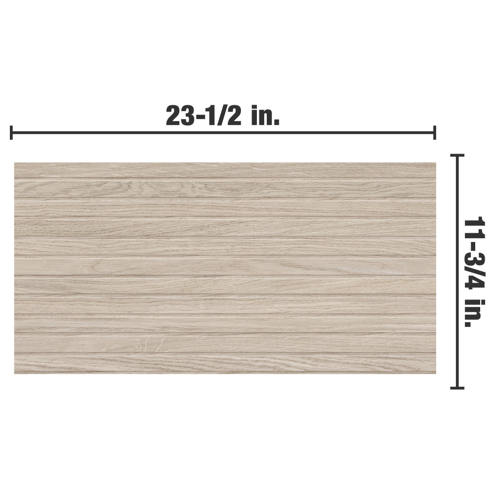 Woodstrip Arce 11-3/4 in. x 23-1/2 in. Ceramic Wall Tile | Merola Tile