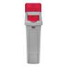 Rubbermaid Commercial, Slim Jim®, Closed Lid Insert, Rectangular, Resin, Red, Receptacle Lid