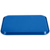10" x 14" polypropylene fast-food tray in royal blue