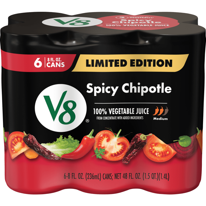 Spicy Chipotle 100% Vegetable Juice