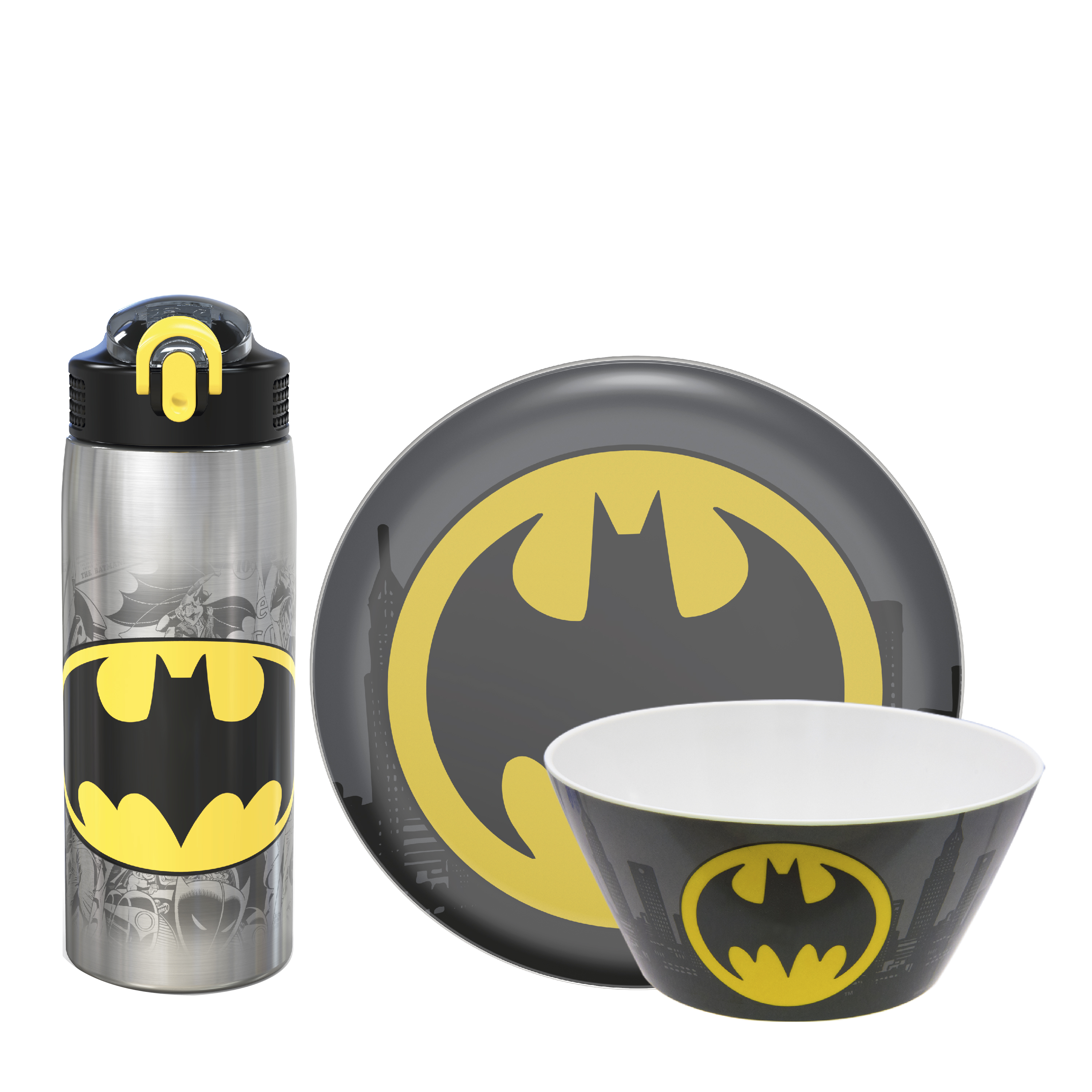 DC Comics Dinnerware Set, Batman, 3-piece set slideshow image 1