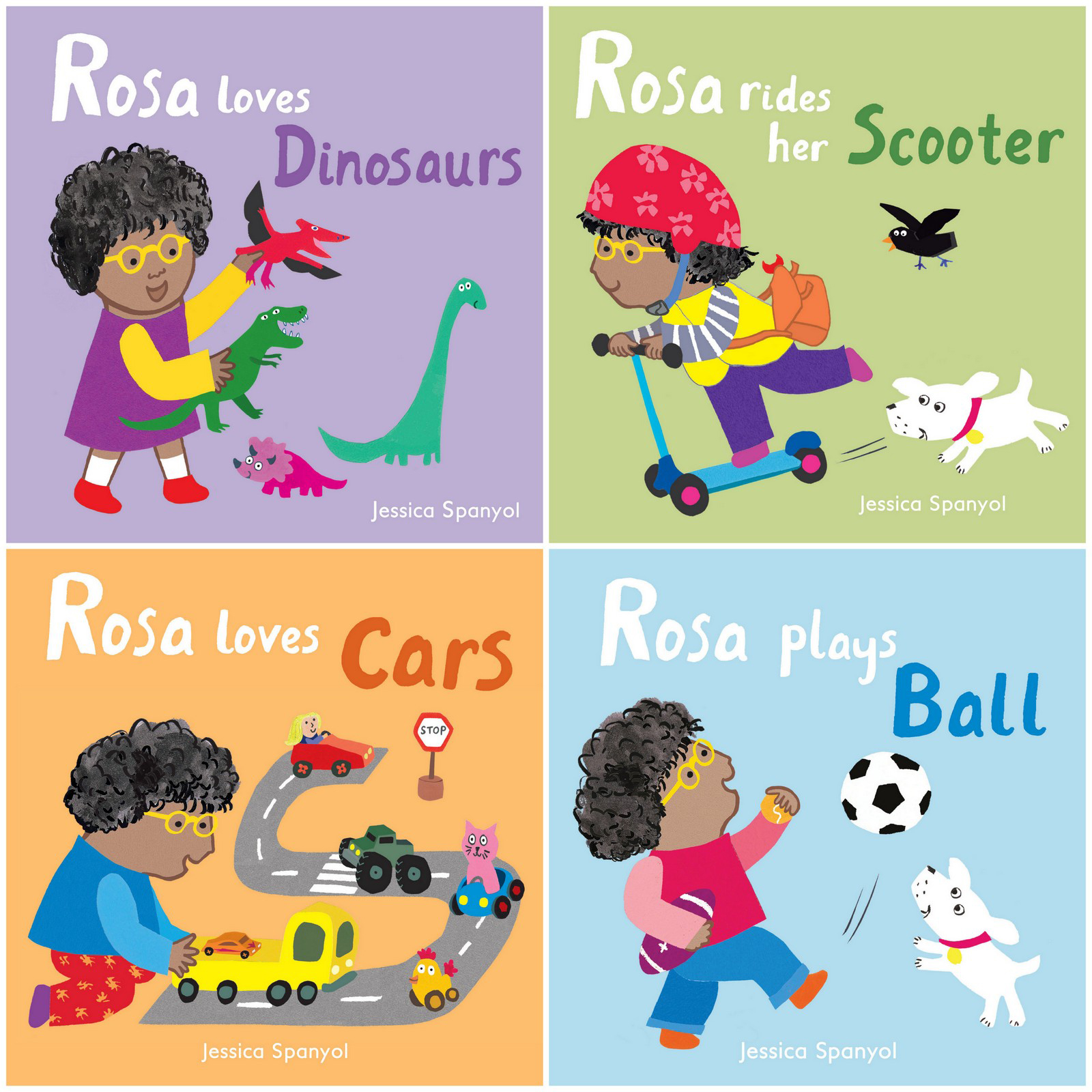 Child's Play Books All About Rosa Bilingual Board Books, Set of 4