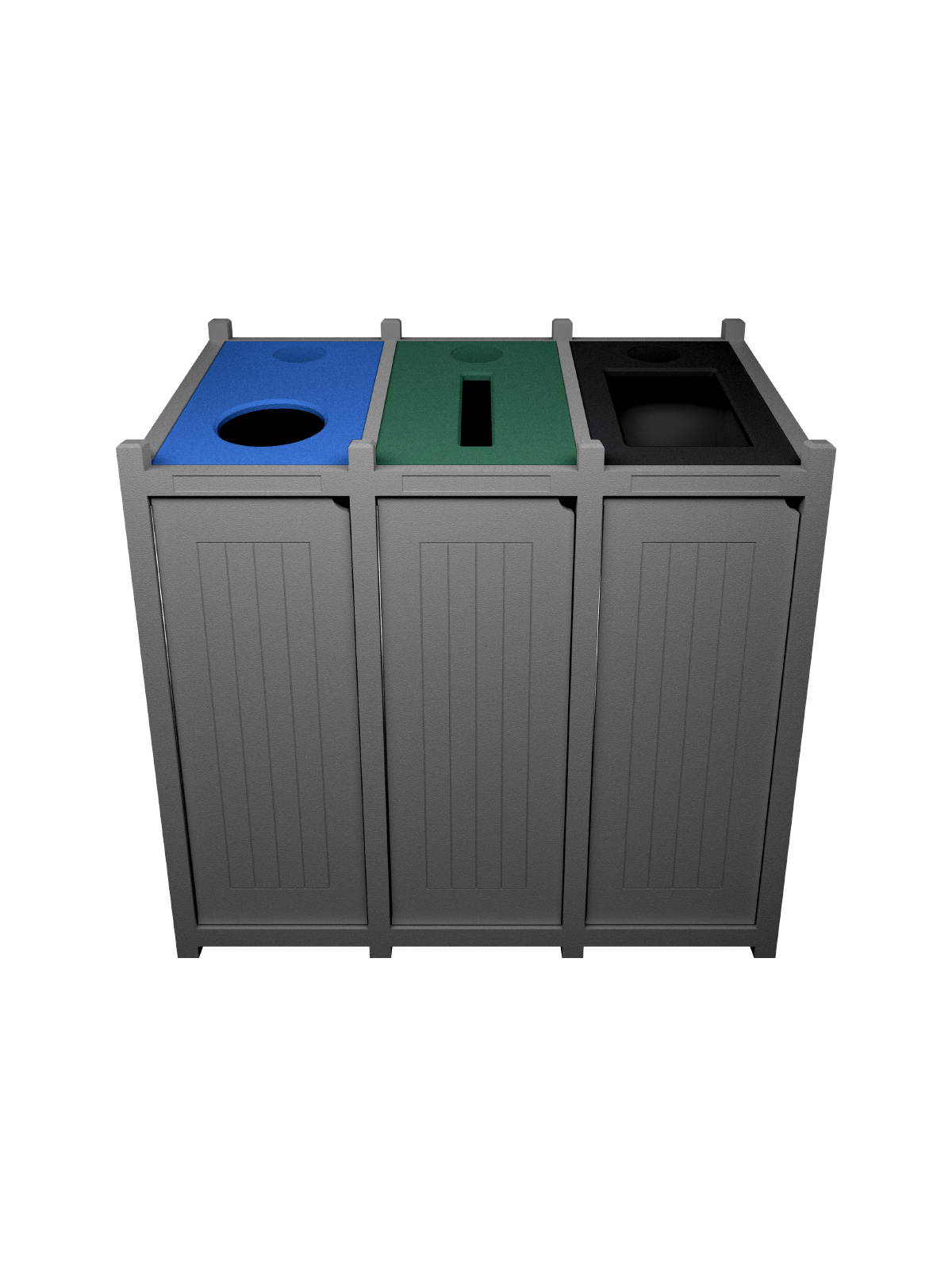 Busch Systems Aspyre Collection Venture Series triple in grey with blue green and black openings
