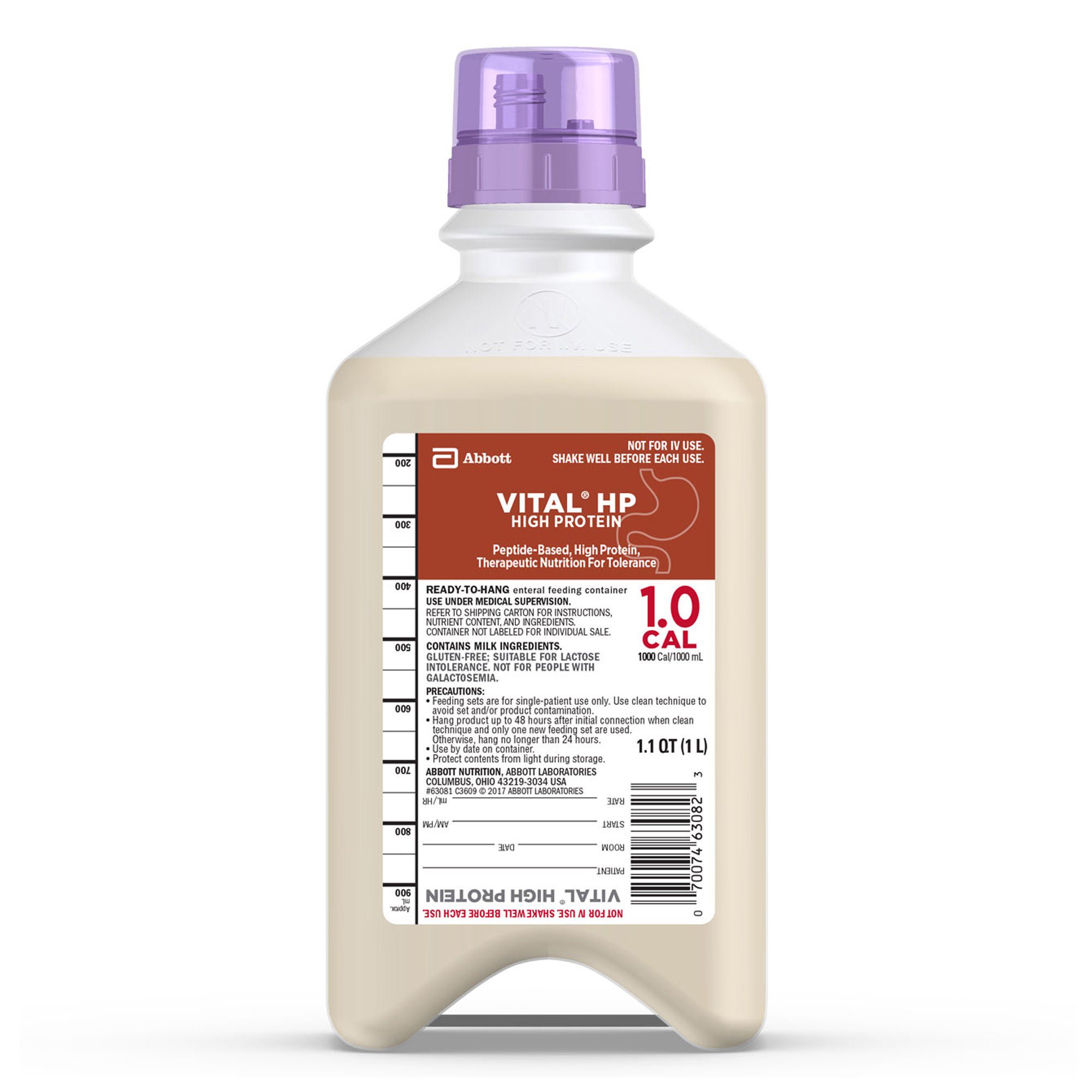 Vital® High Protein Peptide-Based Therapeutic Nutrition for Tolerance, 1 liter