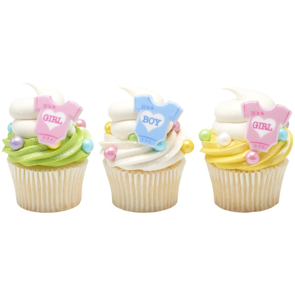It's a Boy Cupcake Rings