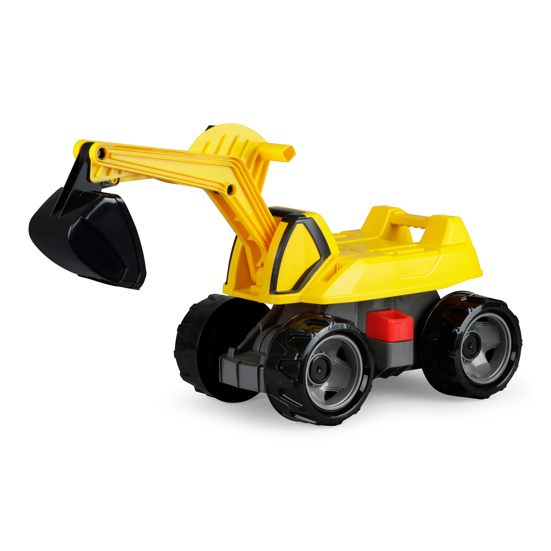 LENA Toys Powerful Giants Excavator Truck, Yellow