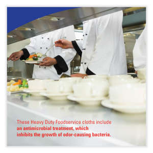 KIM06280, Kimberly Clark, X80 Antimicrobial, 12.40"x23.30", Hydroentangled, Food Service Wipers, White