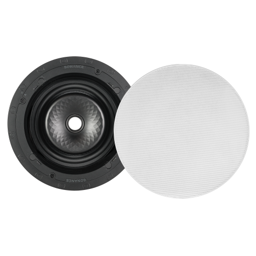 VX86R SST 8″ ROUND SINGLE STEREO SPEAKER W/ WHITE MICRO TRIM GRILLE (1 EACH)