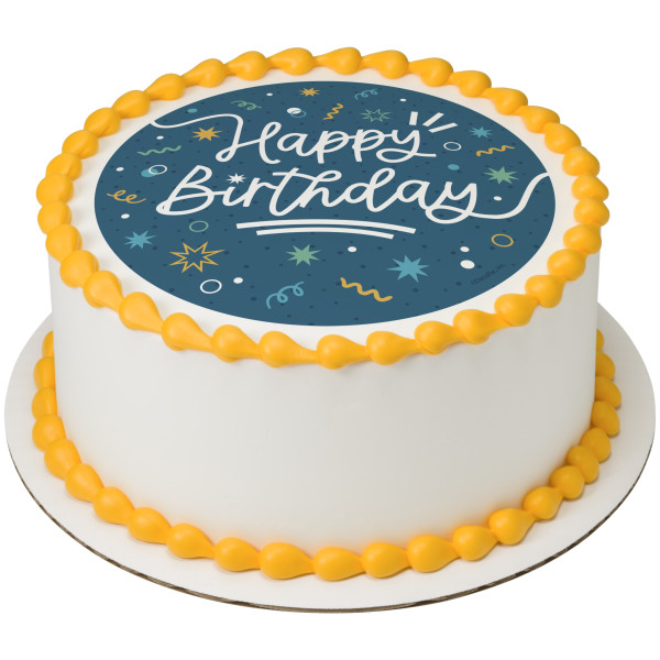Happy Birthday Bash PhotoCake® Edible Image®