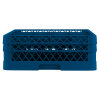 Full-size 16-compartment Traex® glass rack with two extenders in royal blue