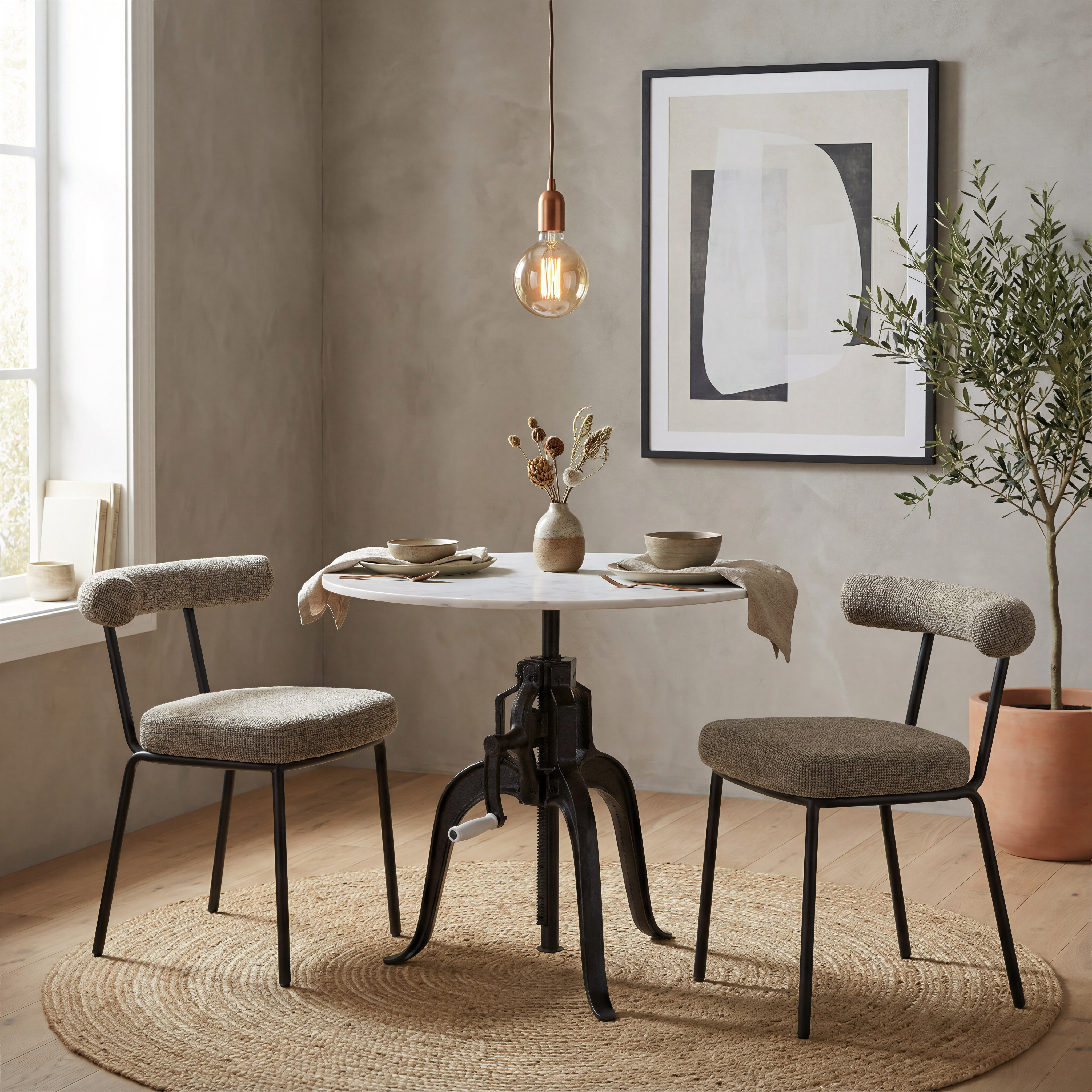 Kede Dining Chair (Set of 2) Green Tweed product image