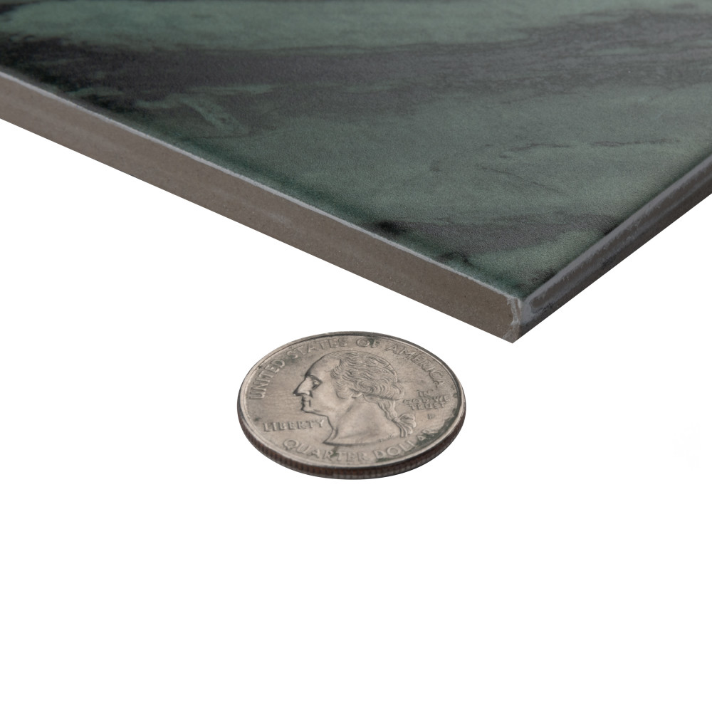 Renaissance Emerald 7-7/8 in. x 7-7/8 in. Porcelain Floor and Wall Tile